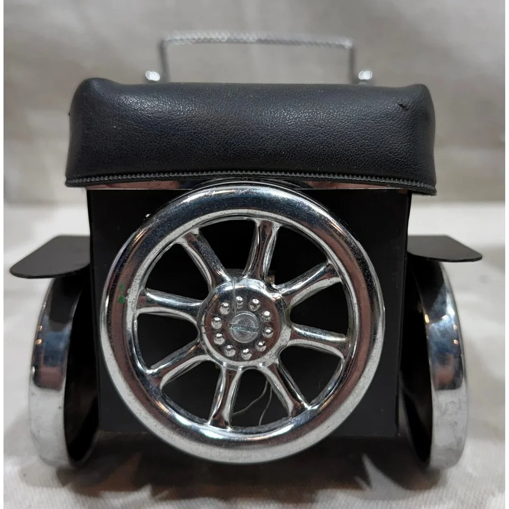 Vintage The Royal Cruiser Circa 1930 Car Decanter Holder Desk Organizer Black